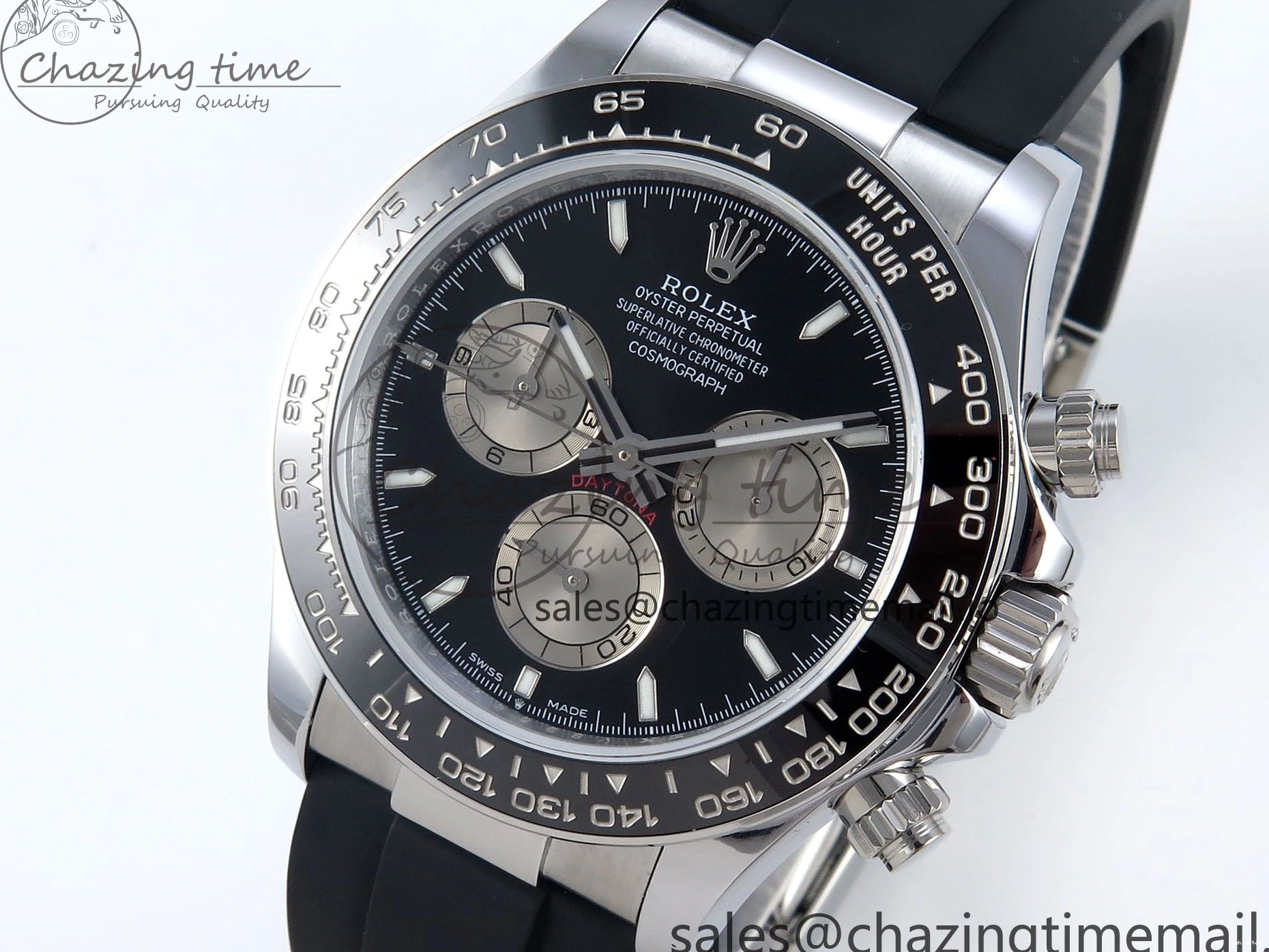 Dial Edition Gray on Daytona Strap 126519 1:1 V10 QF Best Oysterflex QF4131 Black 0202